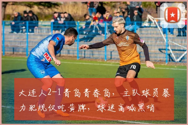 大连人2-1青岛青春岛,主队球员暴力犯规仅吃黄牌,球迷高喊黑哨
